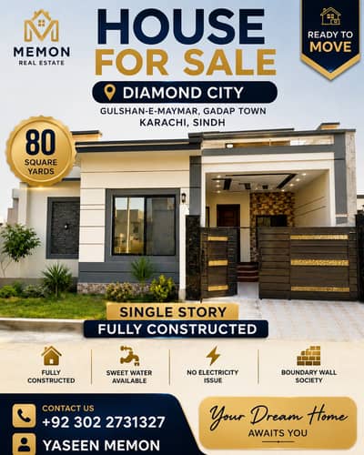 Single Story Fully Constructed House Available For Sale In Diamond City