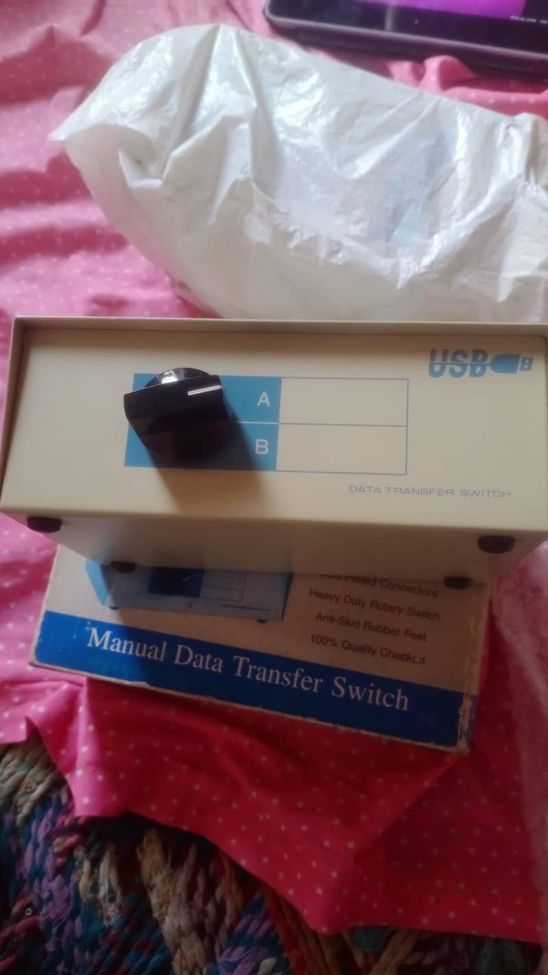 manual data switch box data sharing device 1