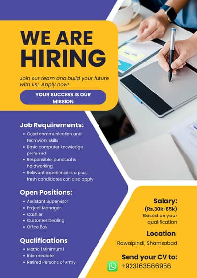 Hiring Now – Freshers & Experienced Candidates