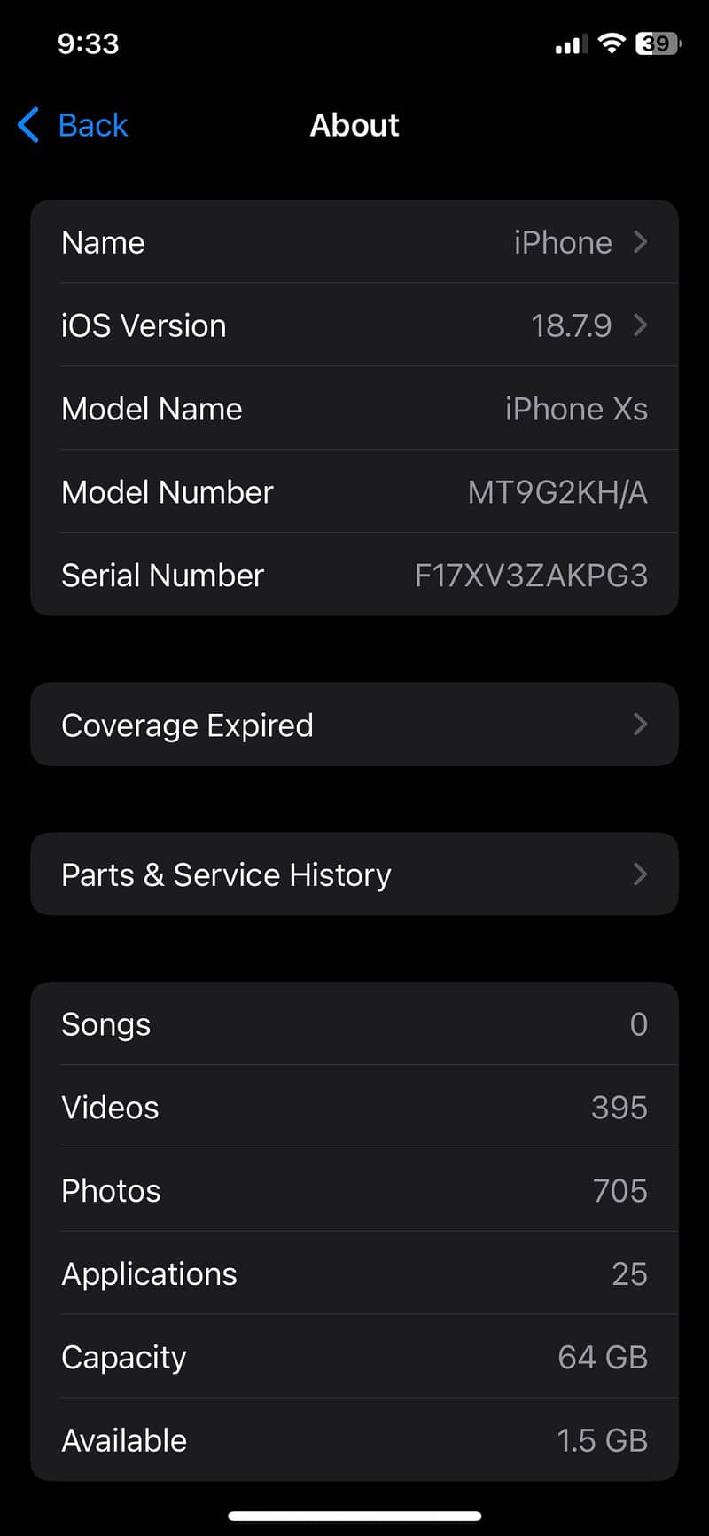 Apple iPhone XS 6
