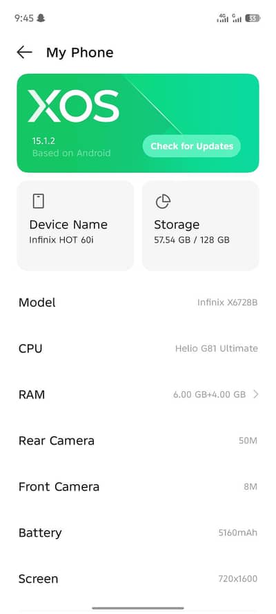 Infinix hot 60i