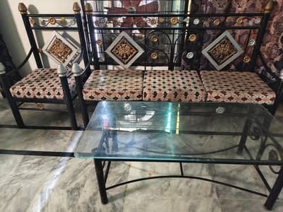 need to sell urgently iron sofa set
