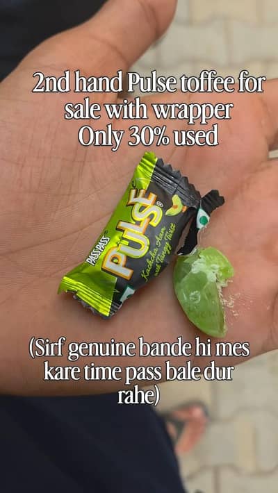 2nd Hand Pulse Toffee – 30% Used – Wrapper Included