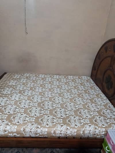 Bed with mattress