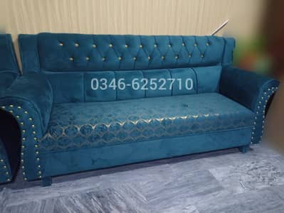 Sofa Set 6 Seater New Velvet Fabric