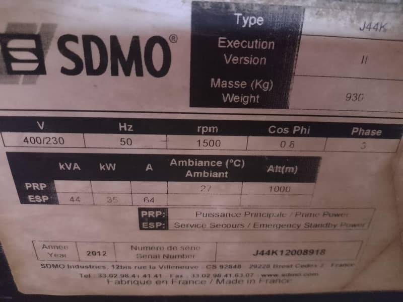 SDMO J44 9