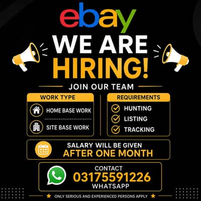 Ebay job offer only expericend will contact