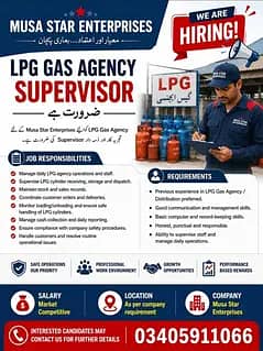 LPG GAS TECHNICIAN / SUPERVISOR