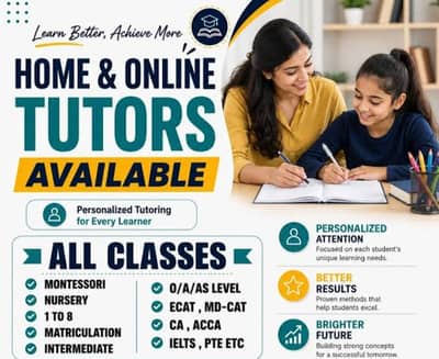 Female and male home tutor available