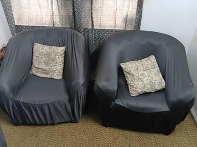 5 seater sofa set with cushions and cover