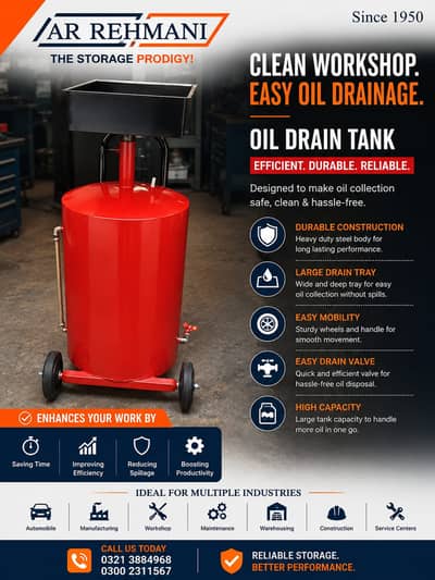 Oil Drain Tank Durable & High Quality Oil Drain Tank For Sale