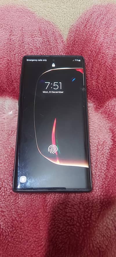 Samsung not 10 indisplay fingerprint exchange possible