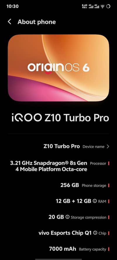 Vivo IQOO Z10 TURBO PRO