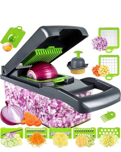 16 in 1 Multifunctional Vegetable Chopper, Cutter, Dicer & Slicer