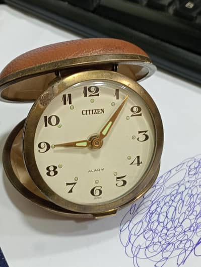 vintage Citizen Japan 1958 Alarm table clock