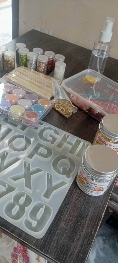 Resin Art things for sell contact number03217845919