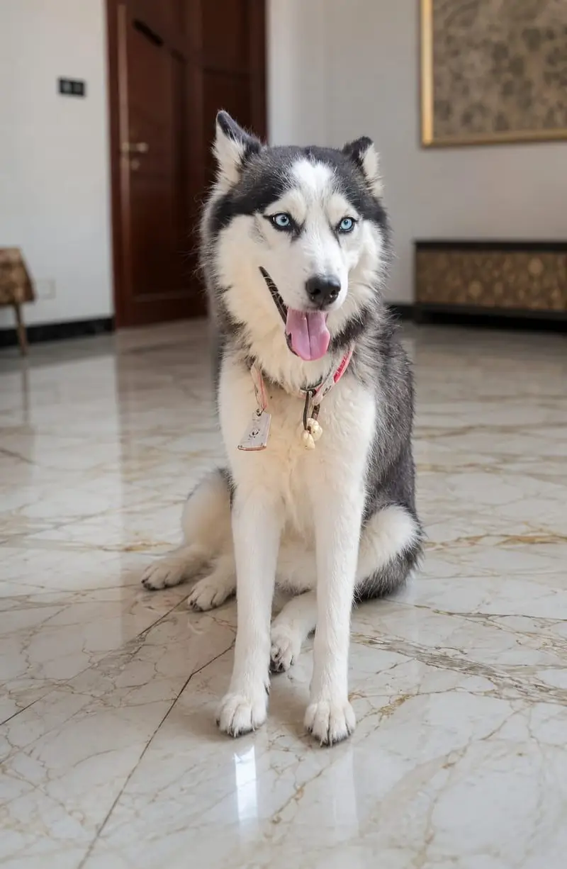 Siberian husky female near to heat for sale — photo 3
