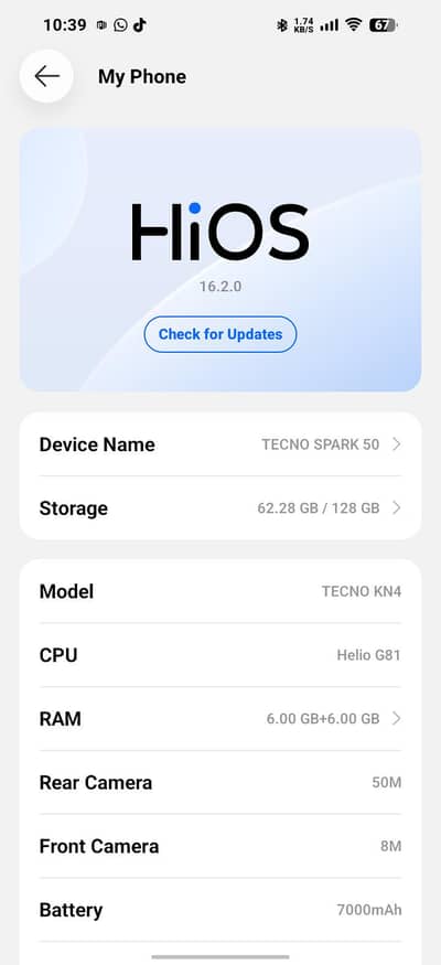 Tecno Spark 50