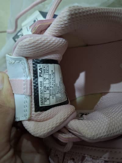 Fila shoes, used once, Size 36(US 4, UK 3)