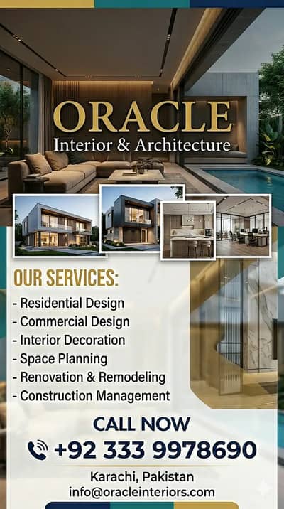 Architect Services / interior / House Map / Naqsha Nafees / Renovatio