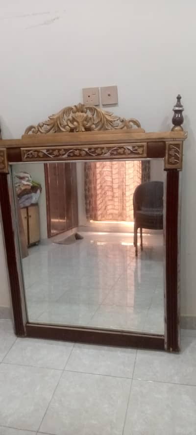 mirror with fram for sale neem ki lakri ma tayar shuda