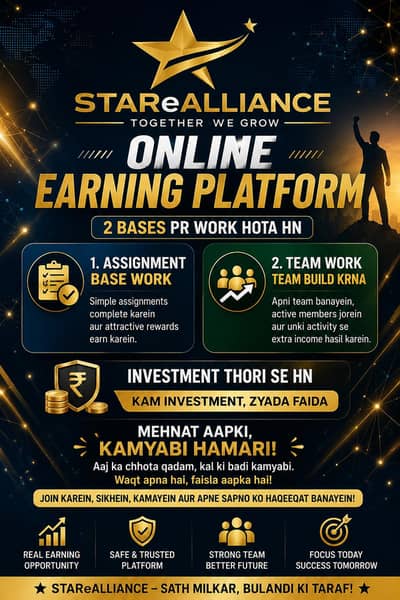 job offer online earning platform 