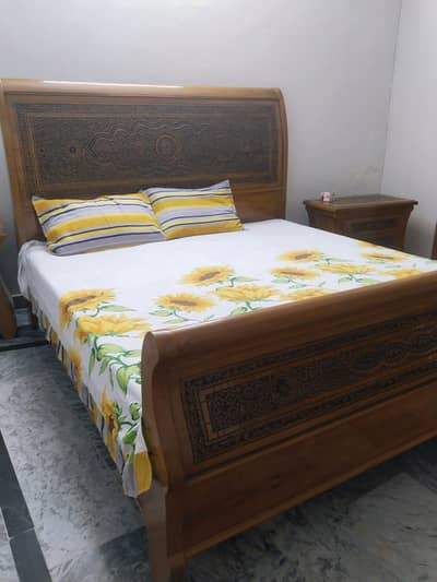 New Condition Bedroom Furniture set , Bed dressing Table & side tables