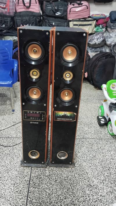 Powerful Tower Speakers – 2-Piece Set | Great Sound Quality