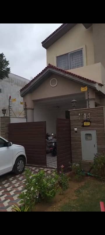 Precinct 2 Iqbal villa 154sq. y fully furnished with solar available for Sale 03135549217