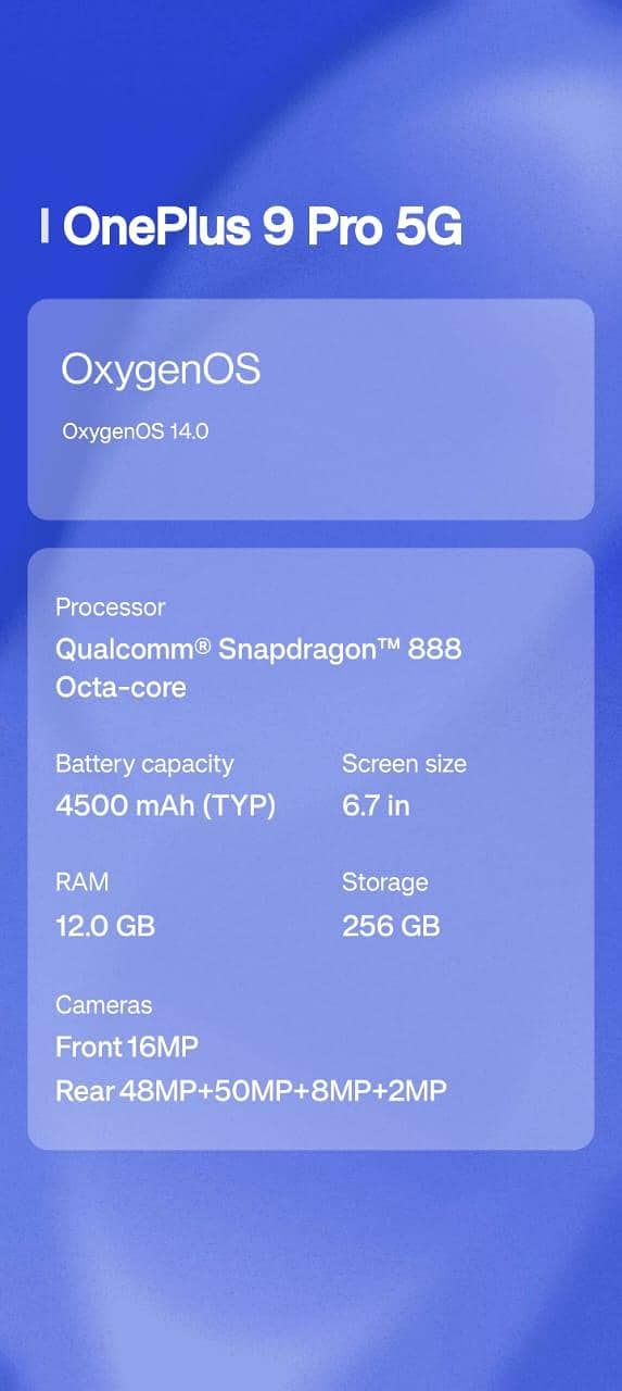 One Plus 9 Pro 0