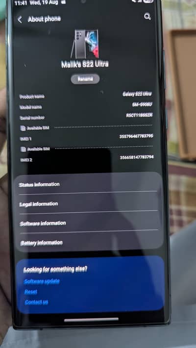 Samsung Galaxy s22 Ultra