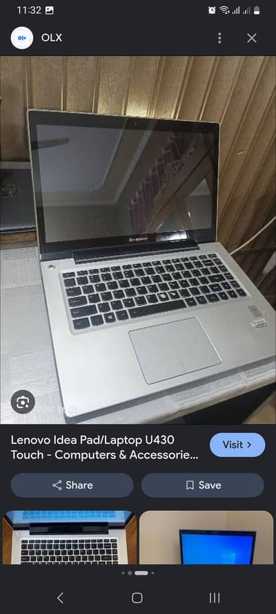 Lenovo ideapad i5 4th generation touchscreen