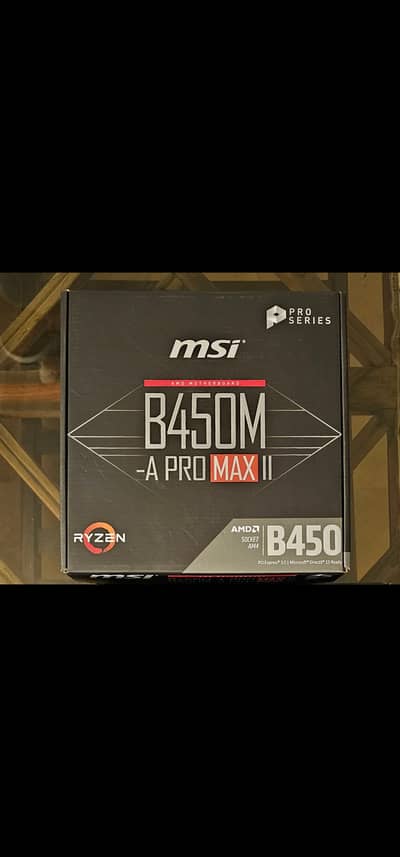 MSI B450M-A PRO MAX II Motherboard | DDR4 | 10/10 condition