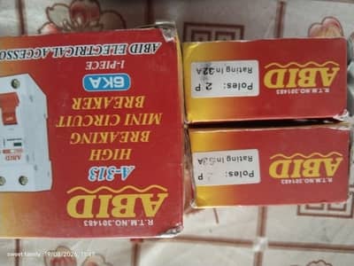 ABID A-313 32A 2 Pole MCB – 6kA Brand New