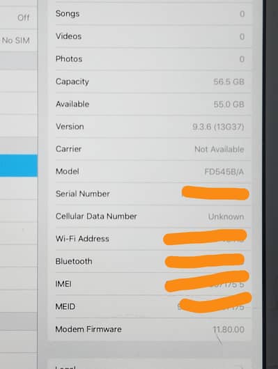 Apple iPad Mini 1st Gen 64GB Cellular A1455