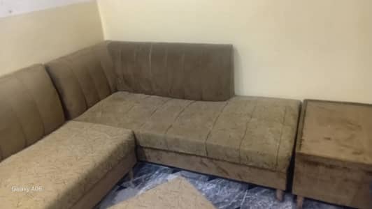 L shape sofa good condition