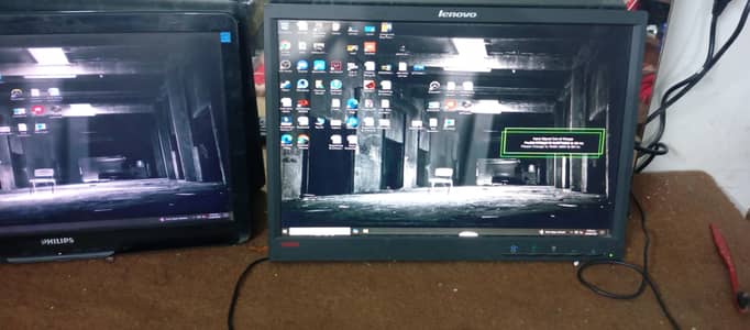 1 Lenovo + 1 Philips  20 inch  wide LCD for Sale