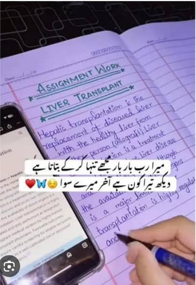 Handwriting Assignment, Typing And Data Entry job Available