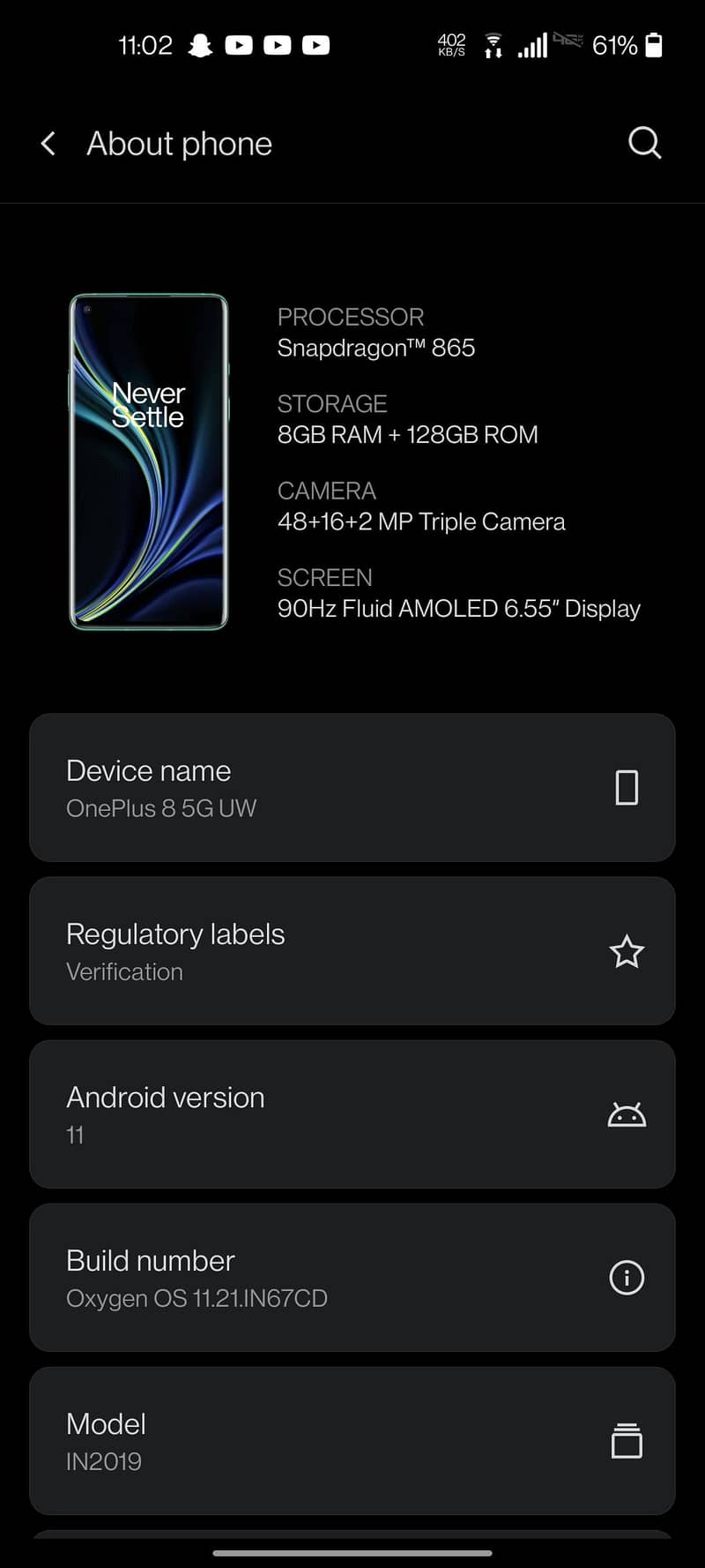 One Plus 8 0