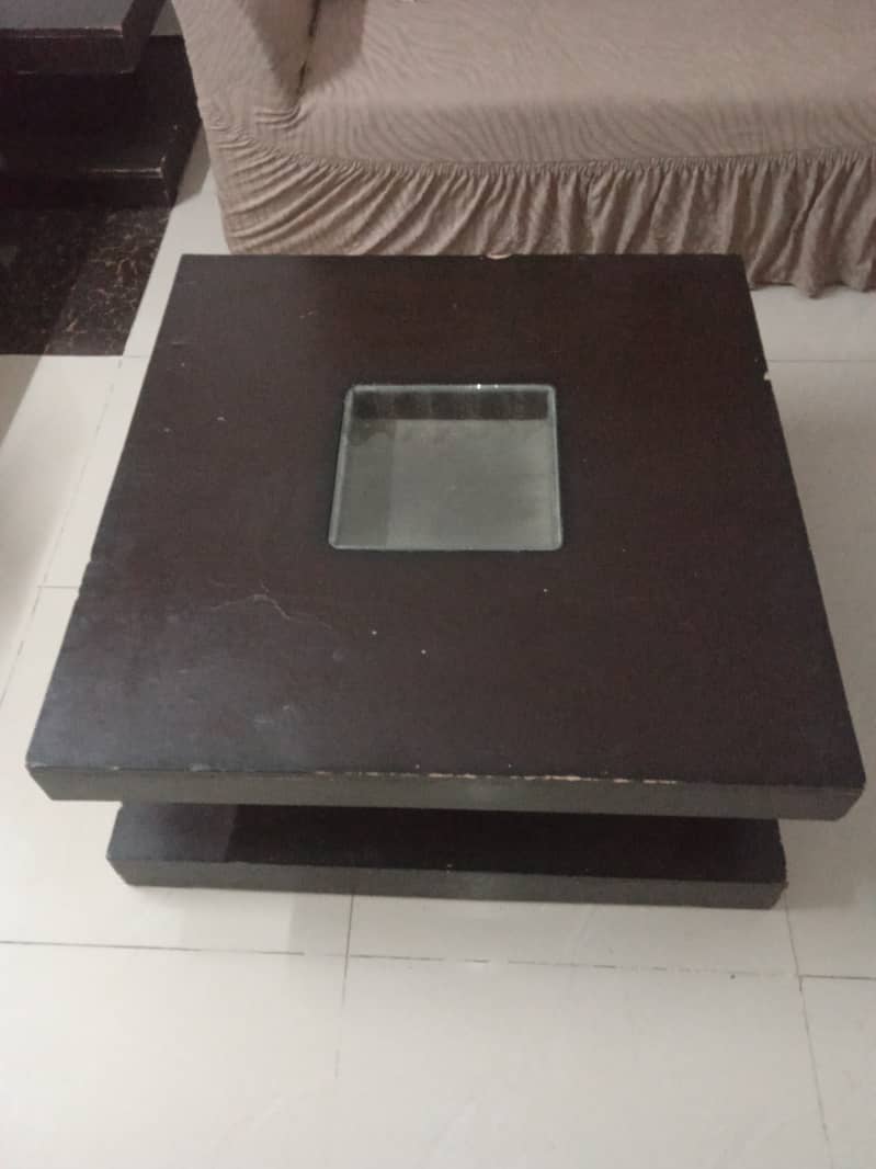 Centre table with 2 side tables 1