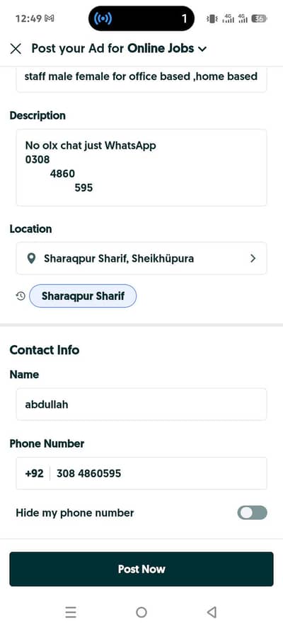 staff male female for office based ,home based