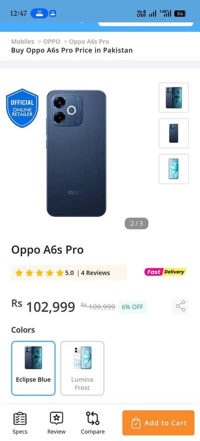 OPPO A6s pro