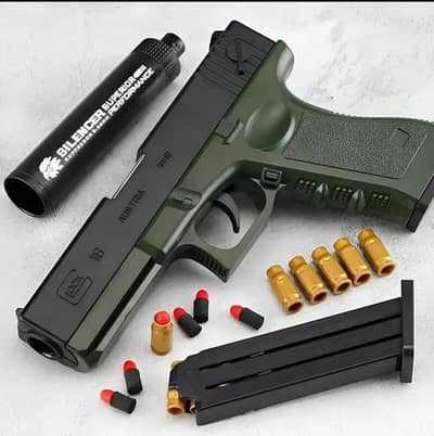 Glock Toy Gun For Kids - Shell Ejecting Plastic Toy - Jutt Shop