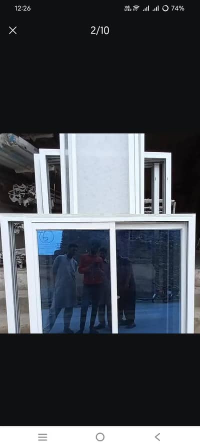 Repairing of Aluminum Glass Windows Doors Glass paper