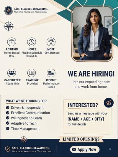 WE ARE HIRING MALE AND FEMALE STAFF FOR ONLINE AND OFFICE WORK