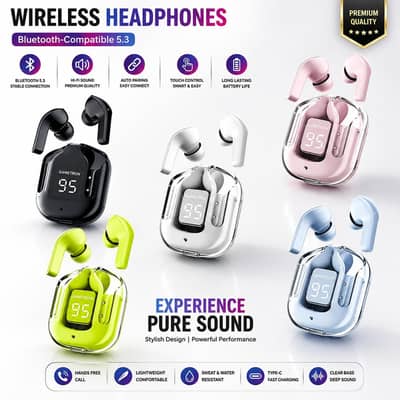 Fast charge earbuds Air31 Multicolor ABS Lightweight