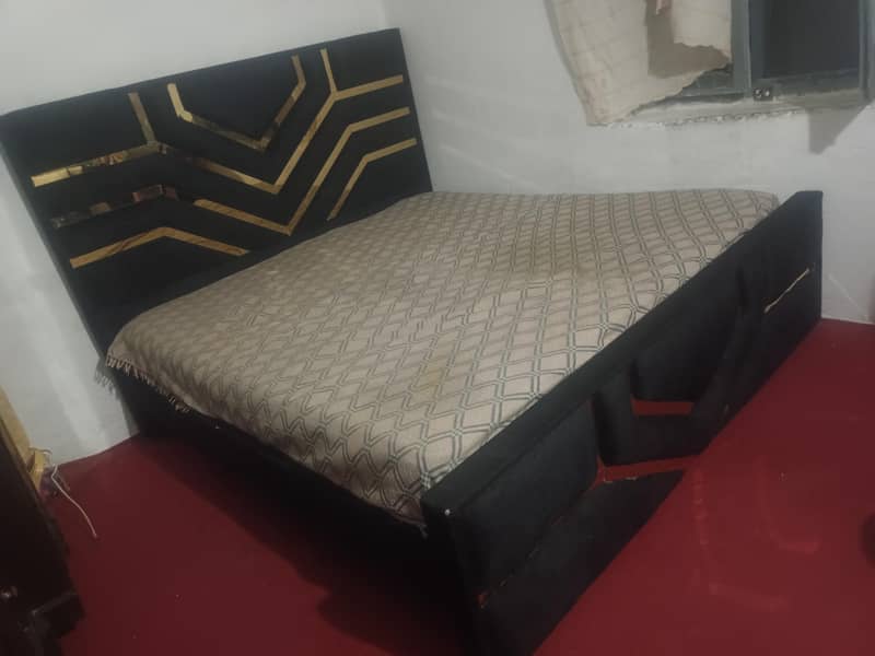 bedside table with mattress 1