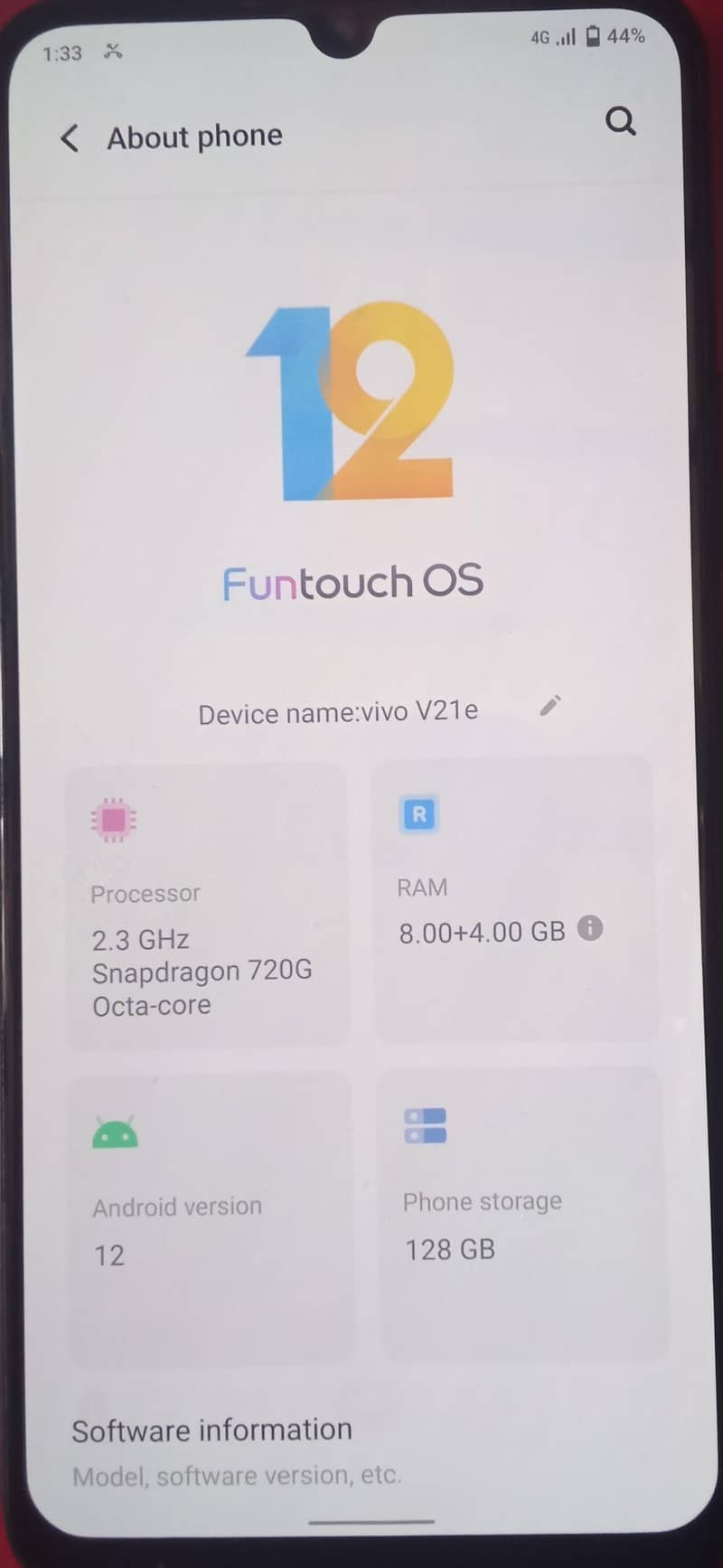 Vivo V21e 0