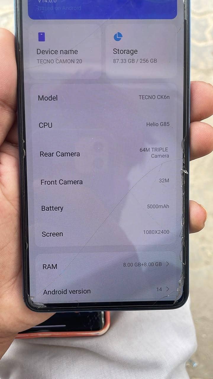 Tecno CAMON 20 1