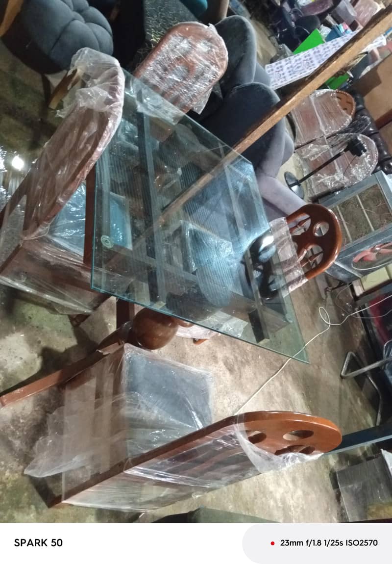 Dining table set 4 chairs 0